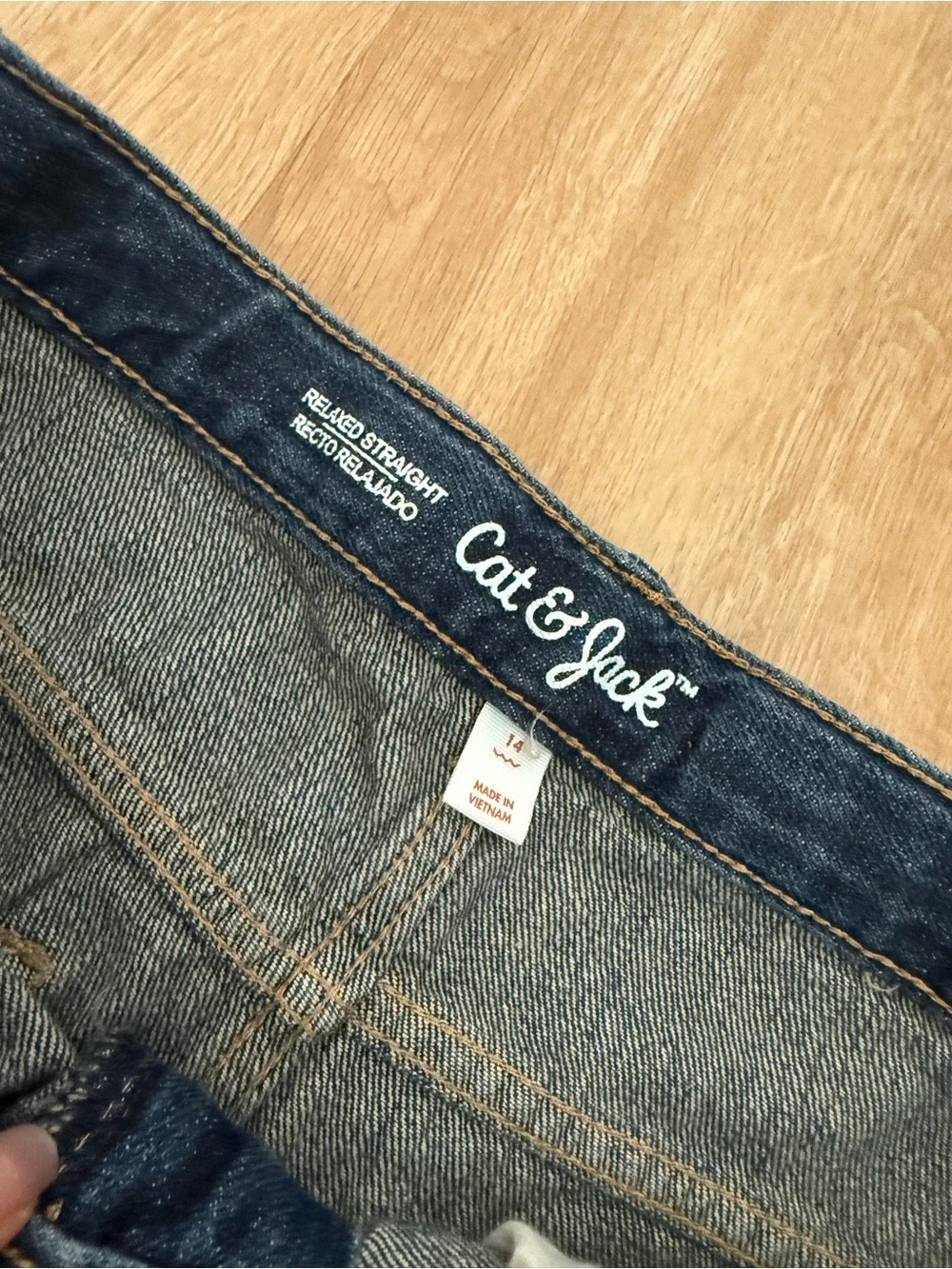 Cat & Jack Men's Navy Straight-Leg Jeans